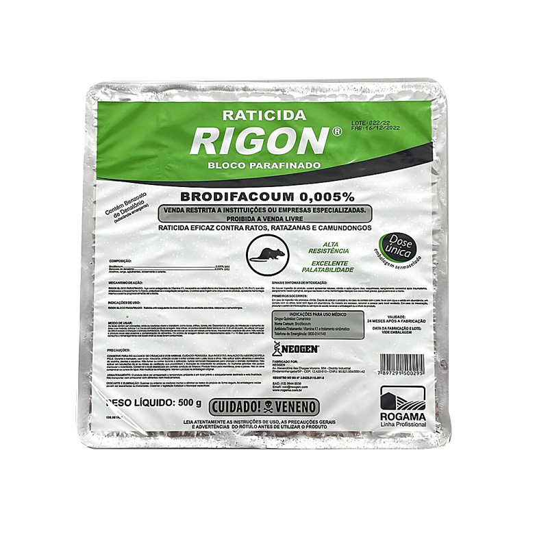 Rigon Bloco Parafinado 20 g | 500g