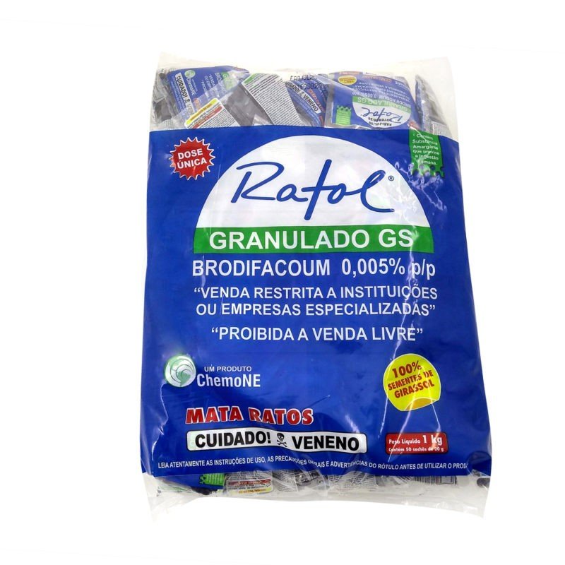 G Rasool Rattodero For Rat Girassol GS 40 sachês de 25g | 1 kg » TDP Pragas