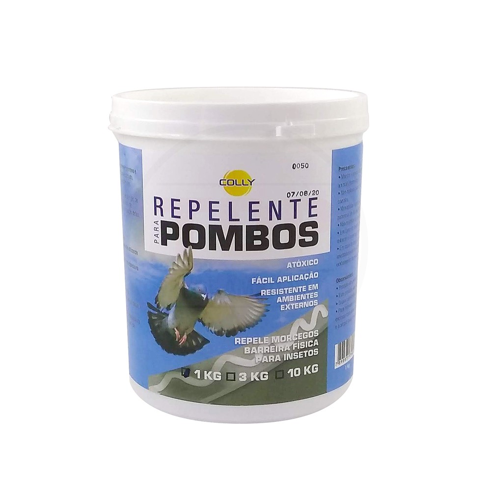 Repelente Áreas Externas para Pombos e Morcegos Colly | 1 kg