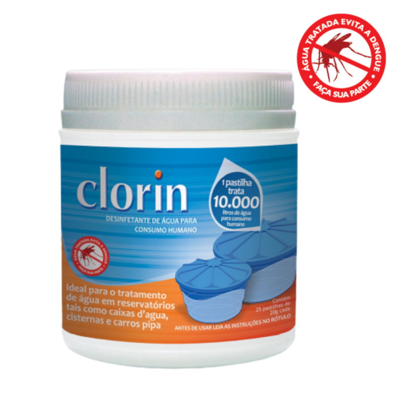 CLORIN 10.000 | CLORO EM PASTILHAS PARA TRATAMENTO DE ÁGUA